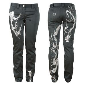 Black Womens Trousers DRACHENTÖTER by Germens