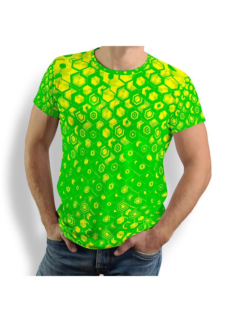 T Shirt Herren HEXAGON URANIO von GERMENS