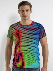 ausgefallene T-Shirts für Männer - MAGMA - 100 % Baumwolle - GERMENS artfashion - Größe 4XL