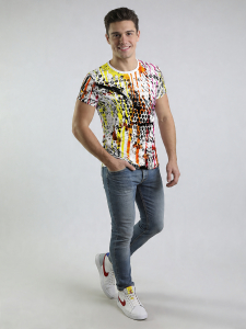 ausgefallene T-Shirts für Männer - LUXUS ISST ZEIT - 100 % Baumwolle - GERMENS artfashion - Größe M
