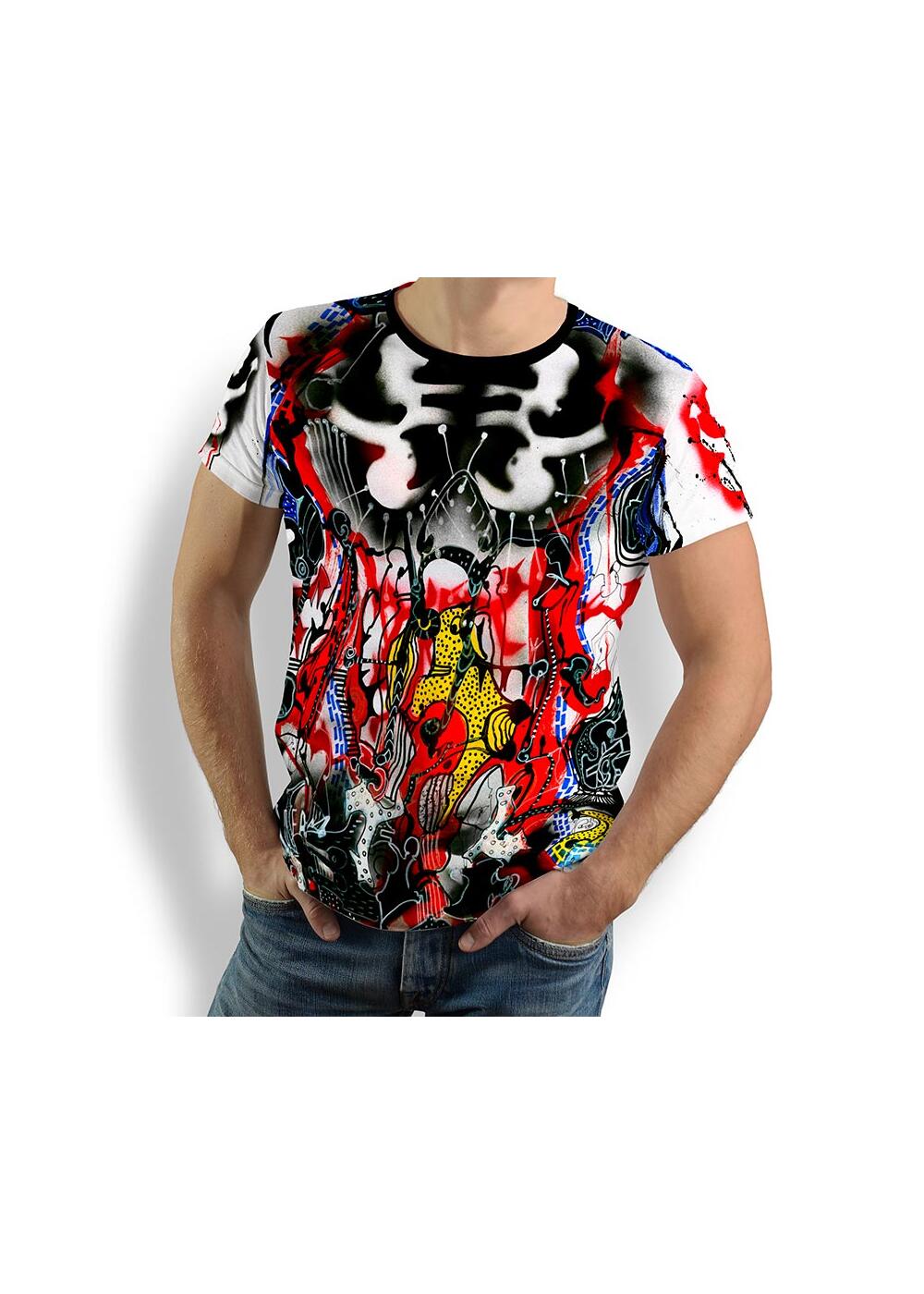 AIFAM - Herren TShirt Rundhals - 100 % Baumwolle - GERMENS