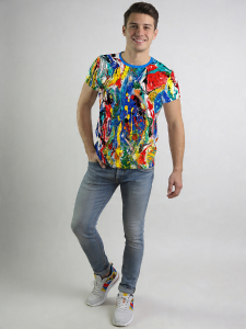 ausgefallene T-Shirts für Männer - MUNEGU - 100 % Baumwolle - GERMENS artfashion - Größe S