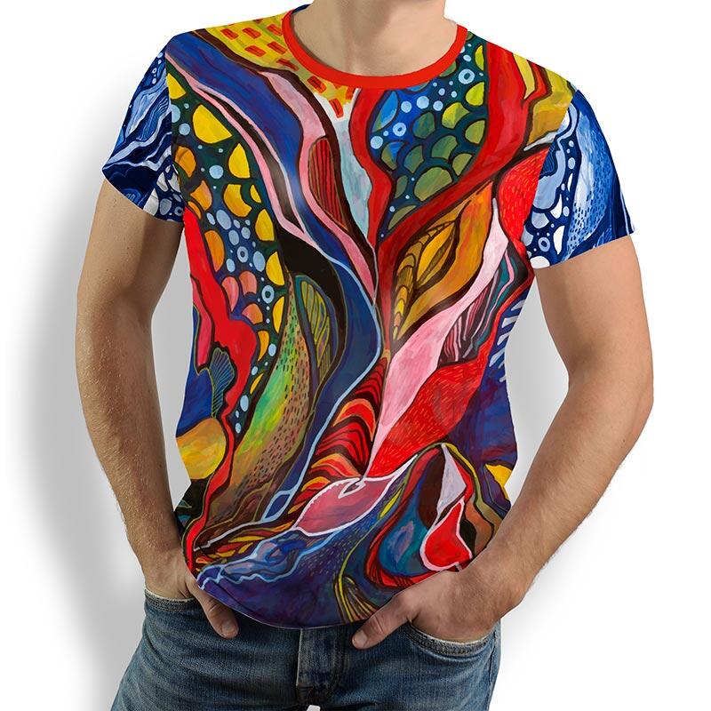 ausgefallene T-Shirts für Männer - MYSTERIAL - 100 % Baumwolle - GERMENS artfashion - Größen S bis 5XL