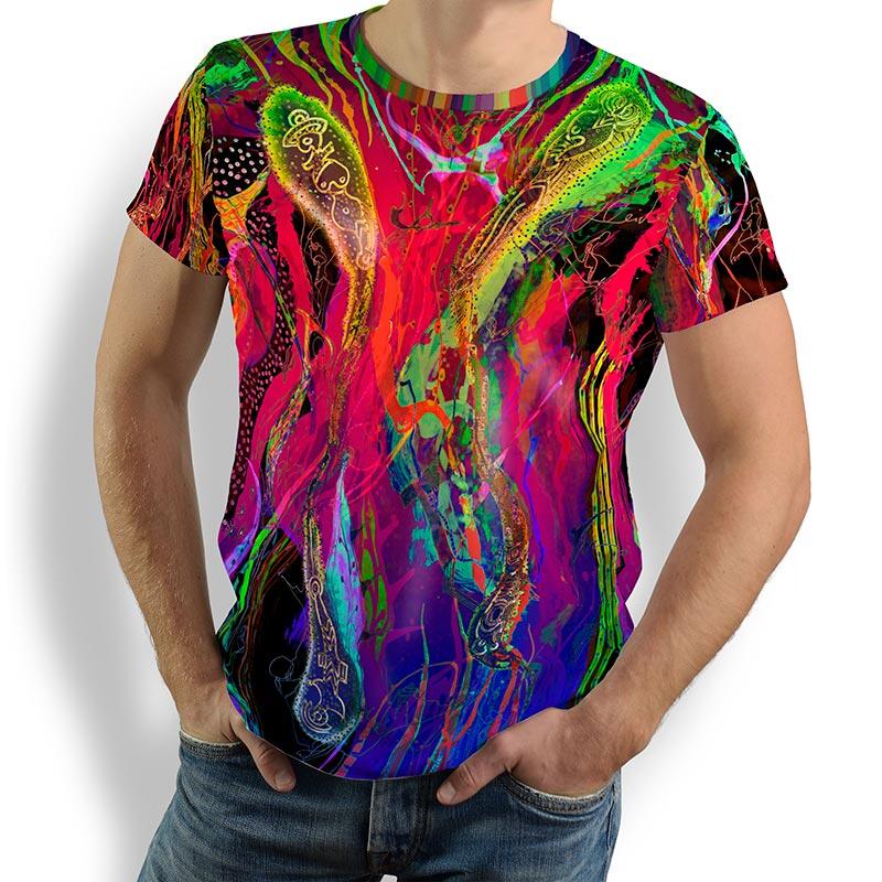 ausgefallene T-Shirts für Männer - GALACTICO - 100 % Baumwolle - GERMENS artfashion - Größe 5XL