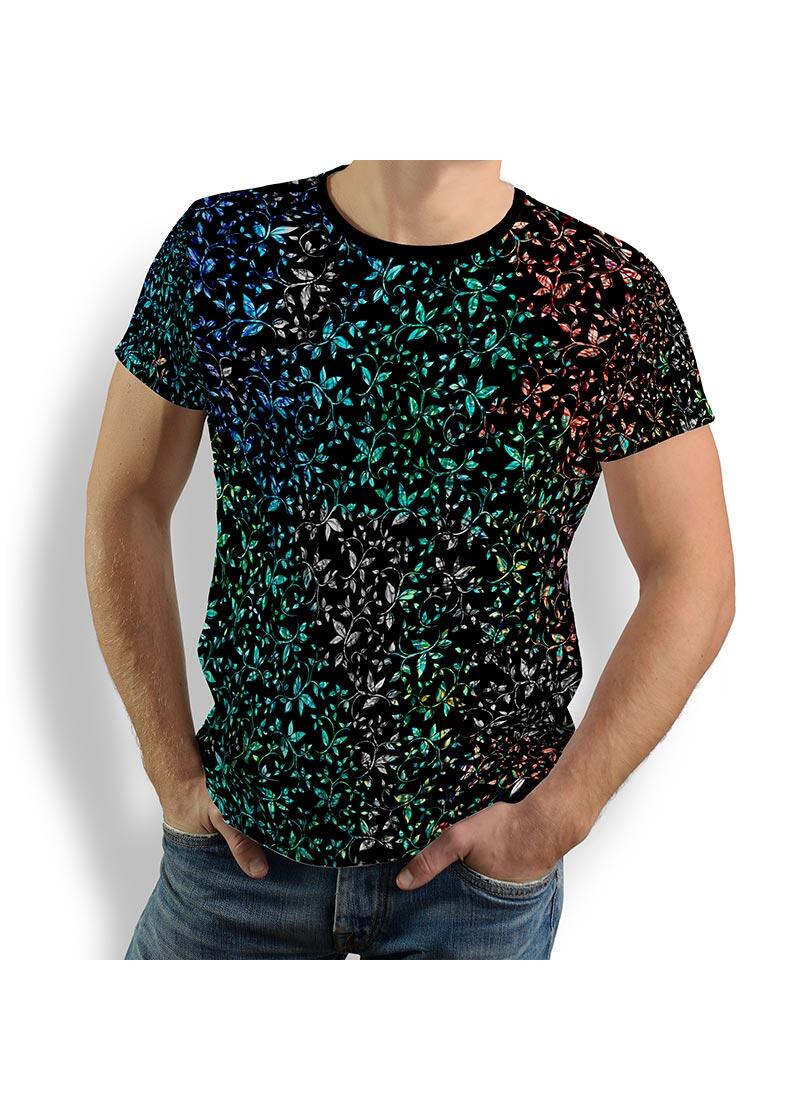 T Shirt Herren FLOREL NOIR von GERMENS