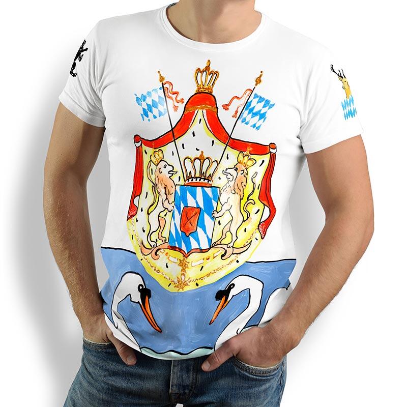 Unique T-shirts for men - DER KINI - 100% cotton - GERMENS artfashion - Sizes S to 5XL