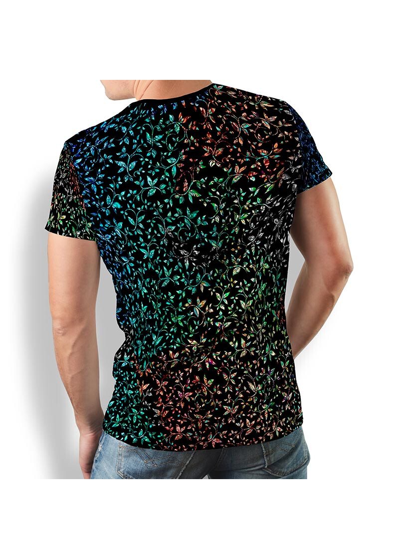 FLOREL NOIR - Herren TShirt Rundhals - 100 % Baumwolle - GERMENS
