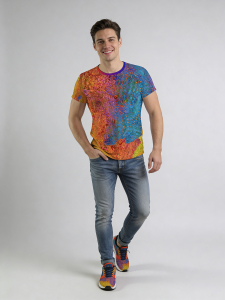 ausgefallene T-Shirts für Männer - FRAXI HEBBILEX - 100 % Baumwolle - GERMENS artfashion - Größe 4XL