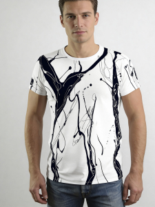 Unique T-shirts for men - LEBENSADER SCHIMMEL - 100% cotton - GERMENS artfashion - Sizes S to 5XL