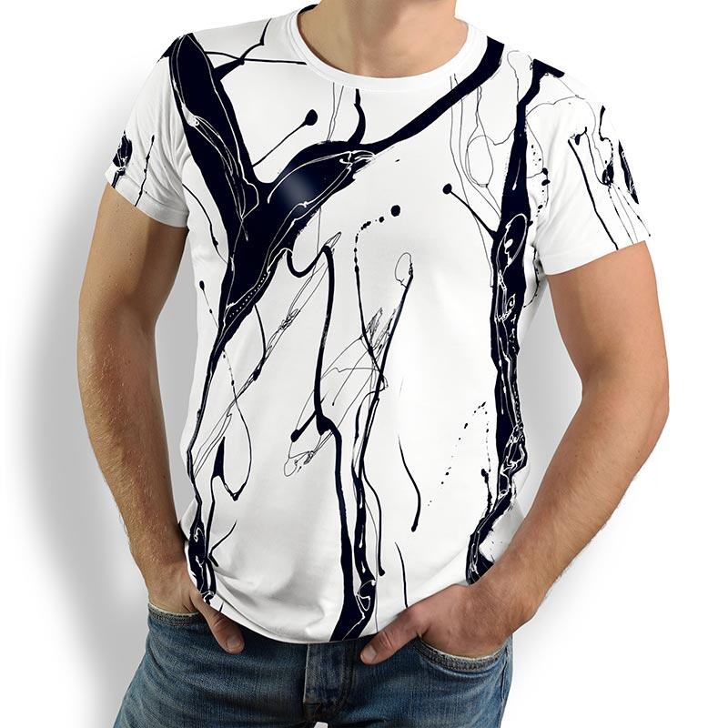 Unique T-shirts for men - LEBENSADER SCHIMMEL - 100% cotton - GERMENS artfashion - Sizes S to 5XL