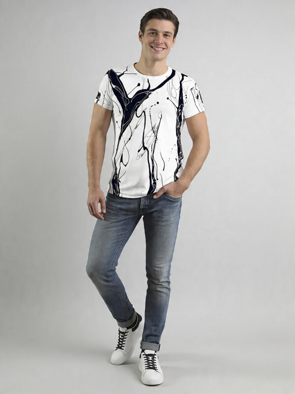 Unique T-shirts for men - LEBENSADER SCHIMMEL - 100% cotton - GERMENS artfashion - Sizes S to 5XL