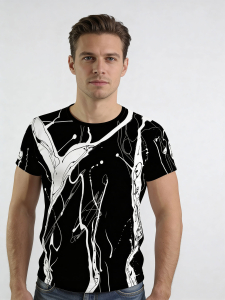 Unique T-shirts for men - LEBENSADER KAVIAR - 100% cotton - GERMENS artfashion - Sizes S to 5XL