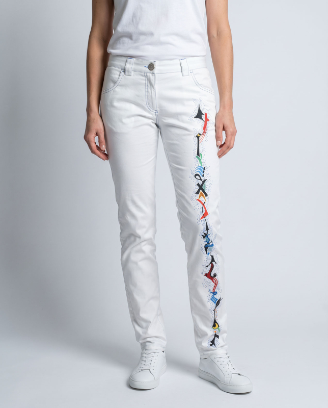 PINITIKI - Weiße Damenhose - GERMENS