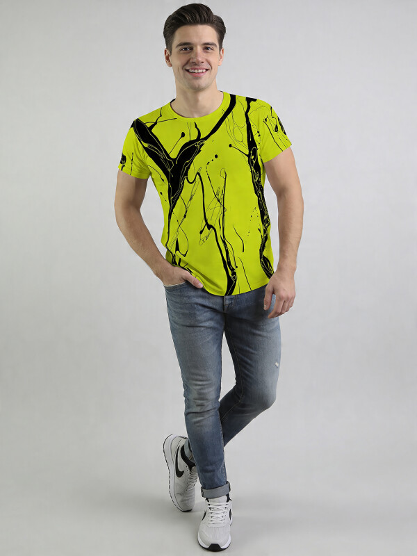 Unique T-shirts for men - LEBENSADER APFEL - 100% cotton - GERMENS artfashion - Sizes S to 5XL