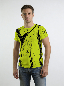 Unique T-shirts for men - LEBENSADER APFEL - 100% cotton - GERMENS artfashion - Sizes S to 5XL