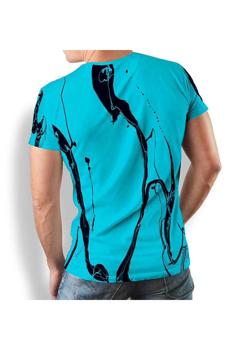 LEBENSADER AQUAMARIN - Herren TShirt Rundhals - 100 %...