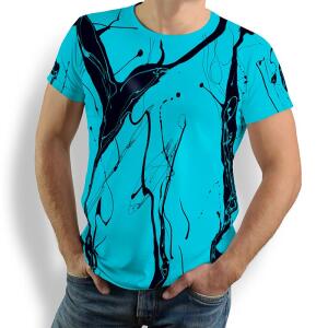 T Shirt Herren LEBENSADER AQUAMARIN von GERMENS