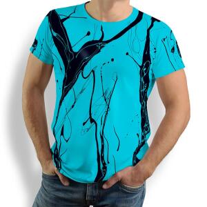 LEBENSADER AQUAMARIN - Herren TShirt Rundhals - 100 %...