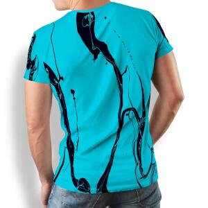 LEBENSADER AQUAMARIN - Herren TShirt Rundhals - 100 %...