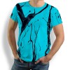 ausgefallene T-Shirts für Männer - LEBENSADER AQUAMARIN - 100 % Baumwolle - GERMENS artfashion - Größen S bis 5XL