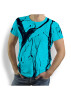 Unique T-shirts for men - LEBENSADER AQUAMARIN - 100% cotton - GERMENS artfashion - Sizes S to 5XL