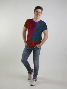 ausgefallene T-Shirts für Männer - FRAXI KALUDINA - 100 % Baumwolle - GERMENS artfashion - Größe L