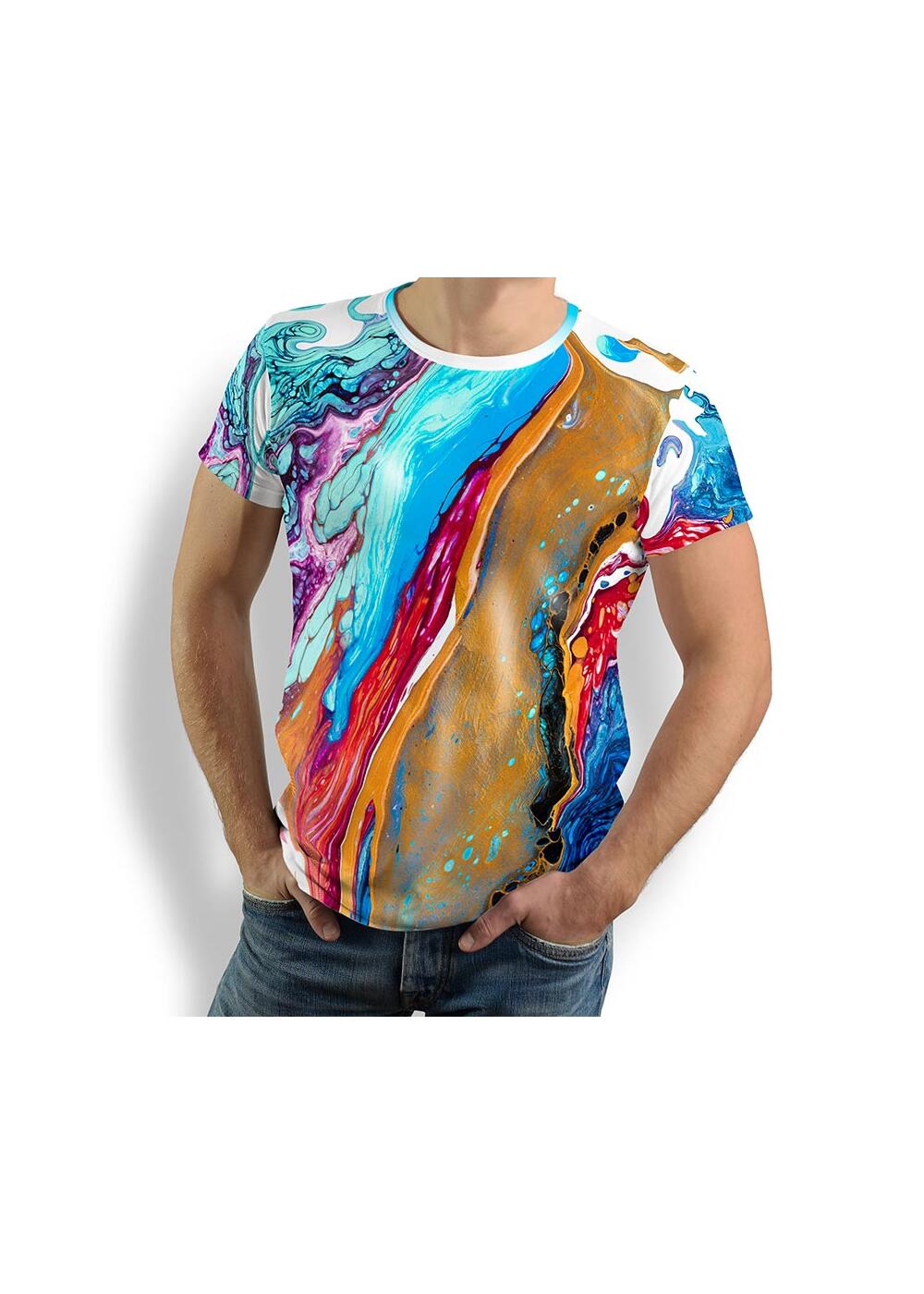 HAUOLI - Herren TShirt Rundhals - 100 % Baumwolle - GERMENS
