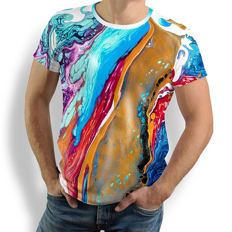 Unique T-shirts for men - HAU´OLI - 100% cotton - GERMENS artfashion - Sizes S to 5XL