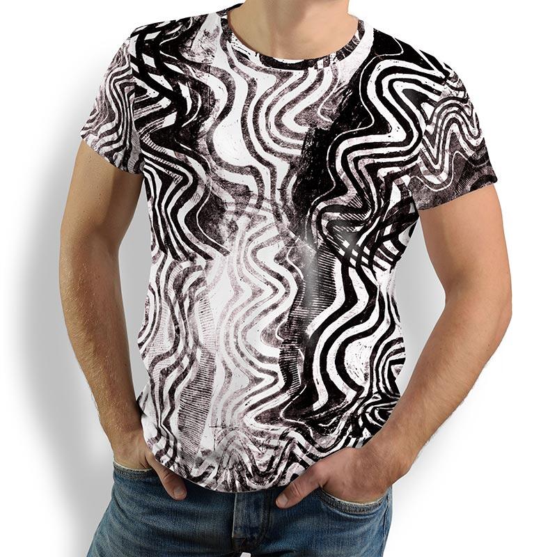 ausgefallene T-Shirts für Männer - GOOD VIBRATIONS - 100 % Baumwolle - GERMENS artfashion - Größen S bis 5XL