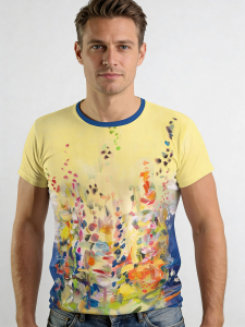ausgefallene T-Shirts für Männer - GIVERNY - 100 % Baumwolle - GERMENS artfashion - Größe 3XL