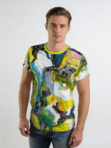 ausgefallene T-Shirts für Männer - ALNUSO - 100 % Baumwolle - GERMENS artfashion - Größe 3XL
