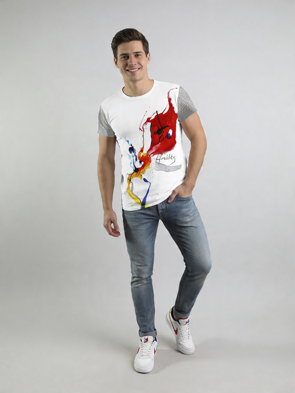 ausgefallene T-Shirts für Männer - HERZBLUT - 100 % Baumwolle - GERMENS artfashion - Größe 5XL