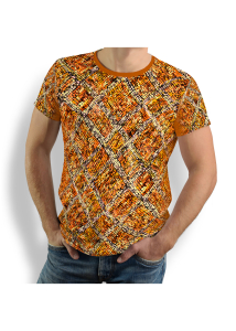 ausgefallene T-Shirts für Männer - T Shirt Rundhals MIROUGE FALL - 100 % Baumwolle - GERMENS artfashion - 8 Größen - 100 % Baumwolle - GERMENS artfashion - Größen S bis 5XL