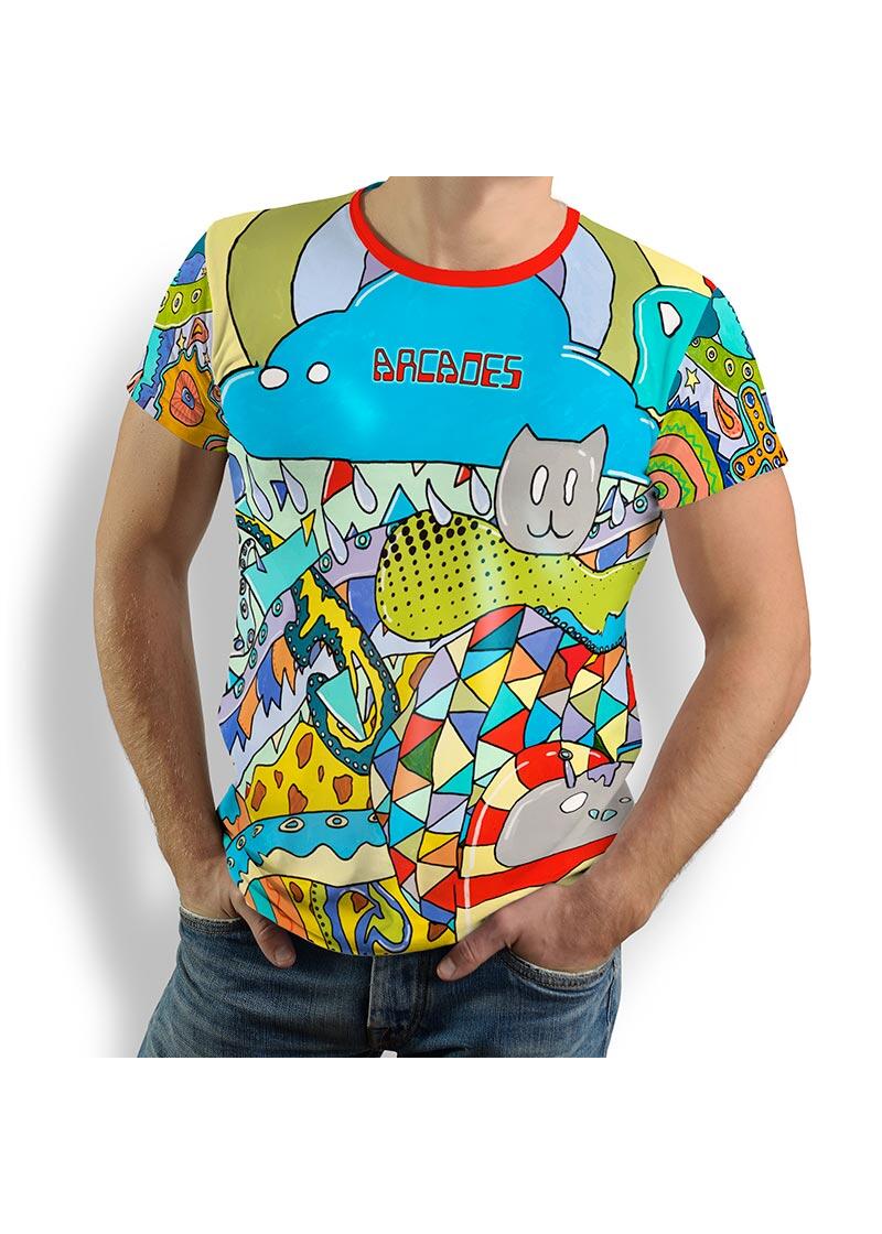 ARCADES - Herren TShirt Rundhals - 100 % Baumwolle - GERMENS