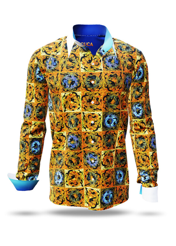 Discover colorful button up shirts for men CUCA - 100% cotton