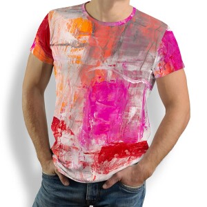 Unique T-shirts for men - VERVE SAPHIR - 100% cotton -...