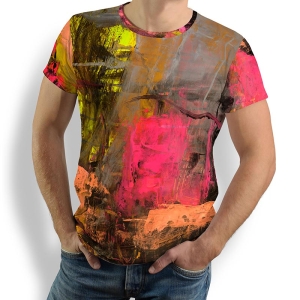 ausgefallenes T-Shirt für Männer - VERVE BERNSTEIN - 100 % Baumwolle - GERMENS artfashion - Größen S bis 5XL
