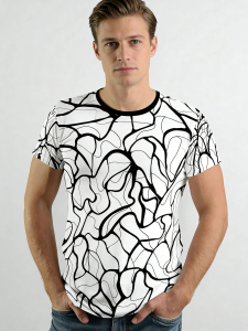 Unique T-shirts for men - NETWORK SIGNI - 100% cotton -...