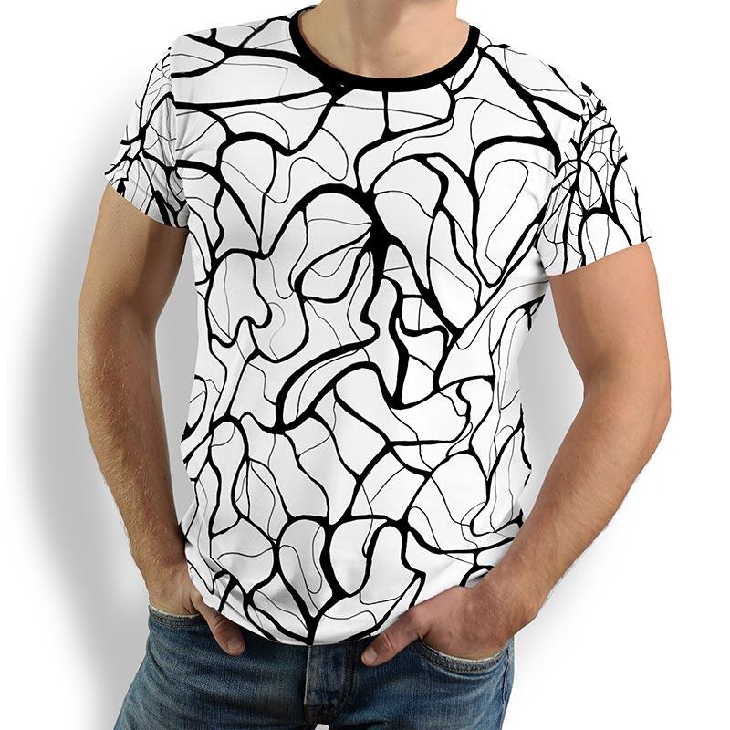 Unique T-shirts for men - NETWORK SIGNI - 100% cotton - GERMENS artfashion - Sizes S to 5XL