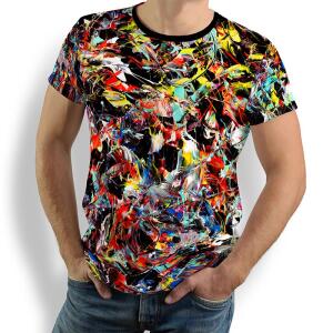 SUPERFLASH - Herren TShirt Rundhals - 100 % Baumwolle -...