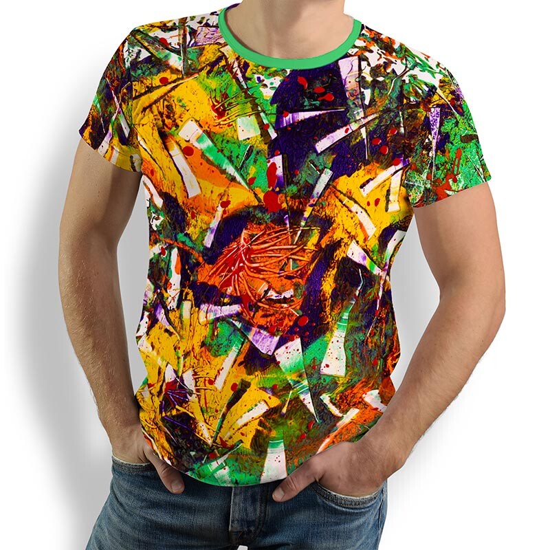 Unique T-shirts for men - GALLI HALLI - 100% cotton - GERMENS artfashion - Sizes S to 5XL