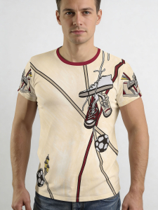 ausgefallene T-Shirts für Männer - LEIDENSCHAFT - 100 % Baumwolle - GERMENS artfashion - Größe XL
