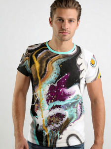 ausgefallene T-Shirts für Männer - JAWS OF MAUI - 100 % Baumwolle - GERMENS artfashion - Größe 5XL