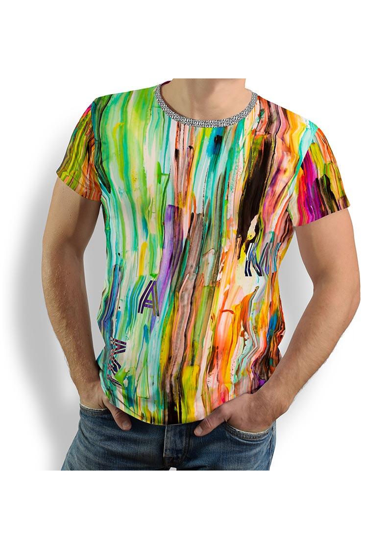 THE COLORS OF MIAMI - Herren TShirt Rundhals - 100 % Baumwolle - GERMENS