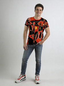ausgefallene T-Shirts für Männer - NEW YORK FUNKY - 100 % Baumwolle - GERMENS artfashion - Größe 5XL