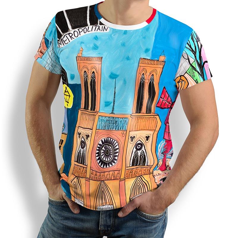ausgefallene T-Shirts für Männer - SAVOIR VIVRE PARIS - 100 % Baumwolle - GERMENS artfashion - Größen S bis 5XL