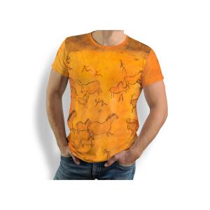 Discover orange T-shirt mens CAVEMAN inspired by...