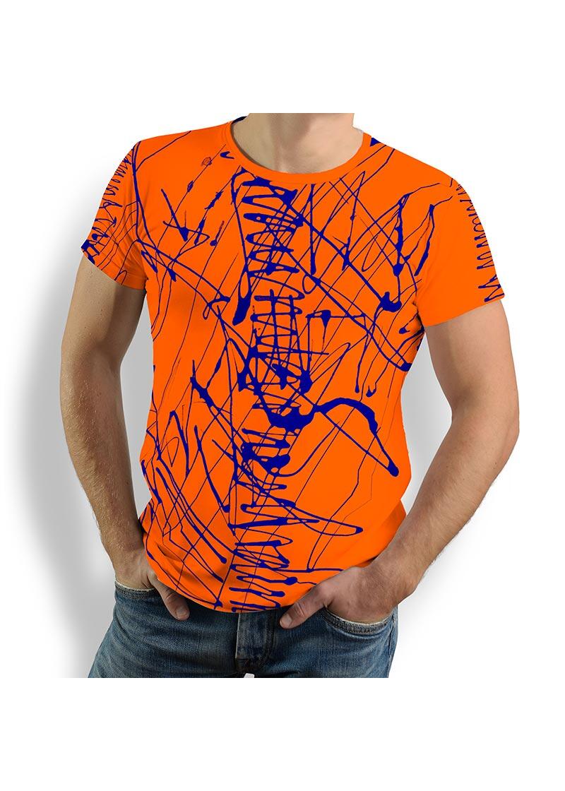 DENADA ORANGE - Herren TShirt Rundhals - 100 % Baumwolle - GERMENS