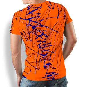 DENADA ORANGE - Herren TShirt Rundhals - 100 % Baumwolle...