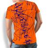 ausgefallene T-Shirts für Männer - DENADA ORANGE - 100 % Baumwolle - GERMENS artfashion - Größen S bis 5XL